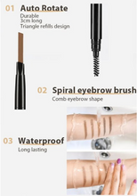 Load image into Gallery viewer, DOUBLE ENDED EYEBROW PENCIL WITH BRUSH