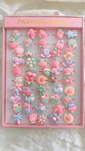 Load image into Gallery viewer, KIDS PASTEL 50PCS RING SET