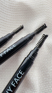 DOUBLE ENDED EYEBROW PENCIL WITH BRUSH