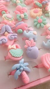 KIDS PASTEL 50PCS RING SET